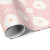 Puff Dandelion in Pink Gift Wrap Geschenkpapier (Rolleneckpunkt)