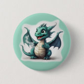 Puff den kleinen Magischen Drachen Button (Vorderseite)