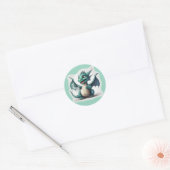 Puff den kleinen Magischen Drachen Runder Aufkleber (Umschlag)