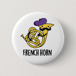 Puff des französischen Horn Funny Music Instrument Button