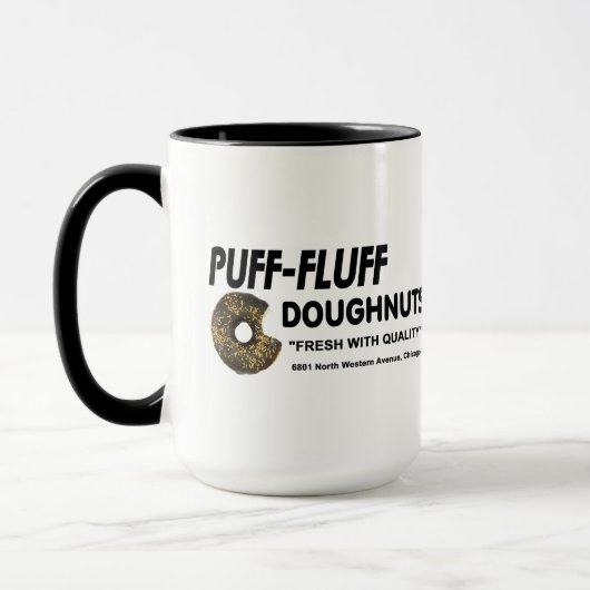 Puff Fluff Doughnut, Chicago Tasse (Links)
