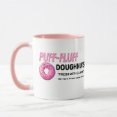 Puff Fluff Doughnut, Chicago Tasse (Links)