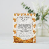 Puff Pastry Rezept Postcard Postkarte (Stehend Vorderseite)