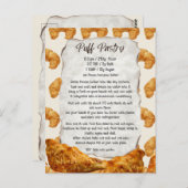 Puff Pastry Rezept Postcard Postkarte (Vorne/Hinten)