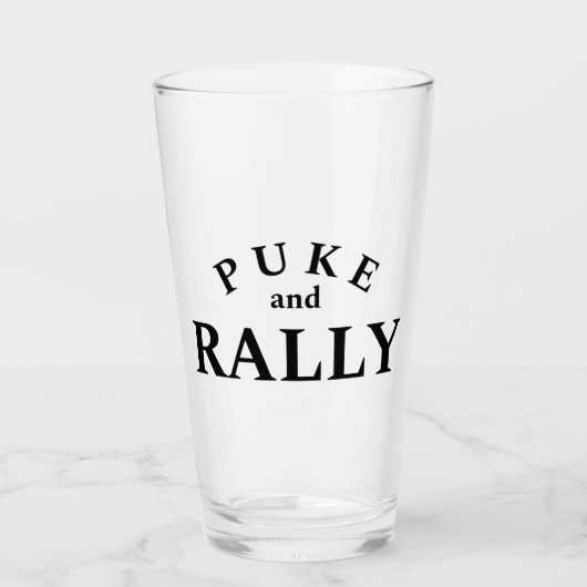 Puff und Kundgebung Pint Glass - Funny Party Beer  Glas (Vorderseite)