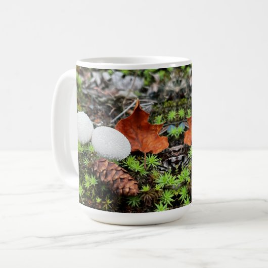 Puffball Pilze - 15 oz. Mug Kaffeetasse (Vorderseite Links)