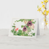 Puffbaum, Calico Blume von Tanigami Konan Karte (Gelbe Blume)