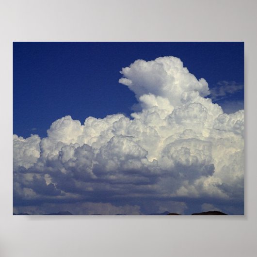 Puffe weiße Wolken, Himmel, Landschaften, Fotograf Poster (Vorne)