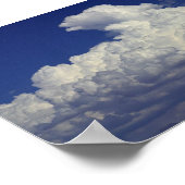 Puffe weiße Wolken, Himmel, Landschaften, Fotograf Poster (Ecke)