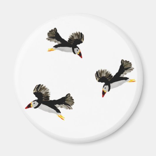 Puffen in der Vogelkunst Magnet (Vorne)