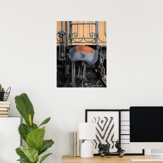 Puffer Alter Dampfzug Le Mastrou Poster (Heimbüro)