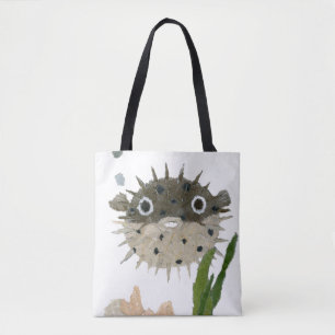 Puffer, Blowfish, Fisch, Seegeschöpf Tasche
