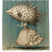 Puffer Couture Duschvorhang (Vorderseite)