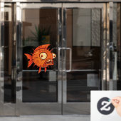 Puffer Fensteraufkleber (Büro Tür)