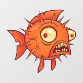 Puffer Fensteraufkleber (Blatt)