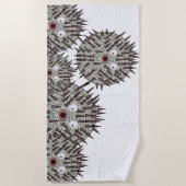 Puffer Fisch Beach Handtuch (Vorderseite)