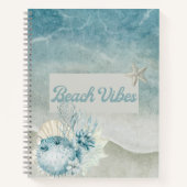 Puffer Fisch Beach Theme Spiral Notebook Notizblock (Vorderseite)