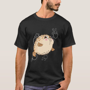 Puffer Fisch Blasen Blasen T-Shirt