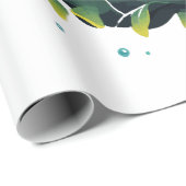 Puffer Fisch Regentag mit Regenschirm Geschenkpapier (Rolleneckpunkt)