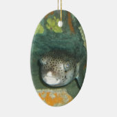 Puffer-Fische Keramik Ornament (Rechts)