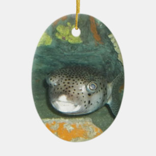Puffer-Fische Keramik Ornament
