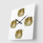 ***PUFFER FISCHEREI*** QUADRATISCHE WANDUHR (Winkel)