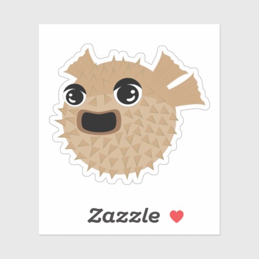 Puffer Fish Aufkleber (Blatt)