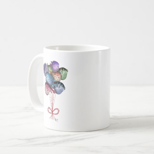 Puffer Fish Balloons Kaffeetasse (Vorderseite Links)