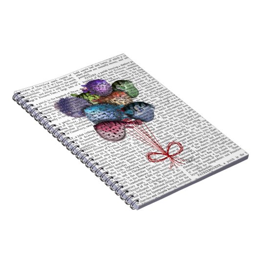 Puffer Fish Balloons Notizblock (Rechte Seite)