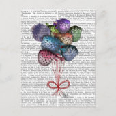 Puffer Fish Balloons Postkarte (Vorderseite)