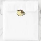 Puffer Fish Classic Round Sticker (Tasche)