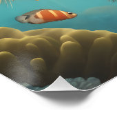 Puffer Fish no 1 Glossy Poster (Ecke)