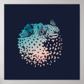 Puffer Fish Print | Thunfischwall Poster (Vorne)