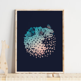 Puffer Fish Print | Thunfischwall Poster