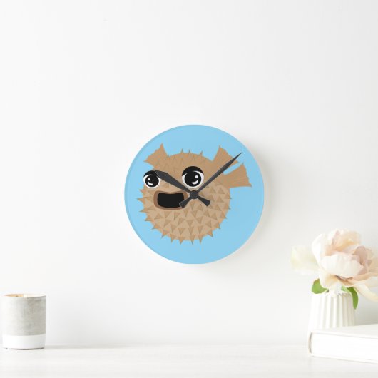 Puffer Fish Runde Wanduhr (Zuhause)