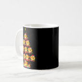 Puffer Fish Xmas Lighting Santa Puffer Fish Christ Kaffeetasse (Vorderseite Links)