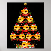 Puffer Fish Xmas Lighting Santa Puffer Fish Christ Poster (Vorne)