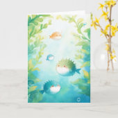 Puffer Karte (Gelbe Blume)
