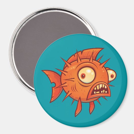 Puffer Magnet (Vorderseite/Rückseite)