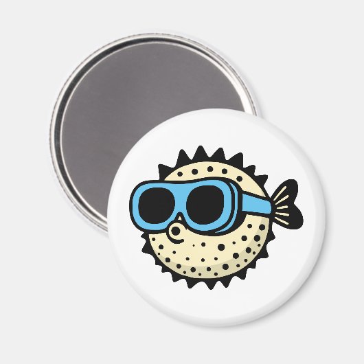 Puffer Magnet (Vorderseite/Rückseite)