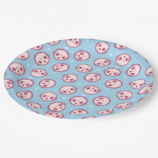Puffer Pappteller (Schrägansicht)
