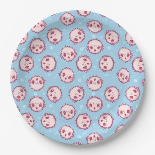 Puffer Pappteller (Vorderseite)