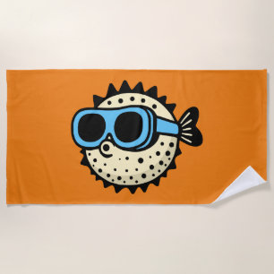 Puffer Strandtuch