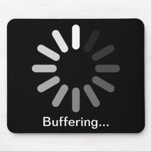 Pufferbetrieb Mouspad (kundenspezifischer Text) Mousepad
