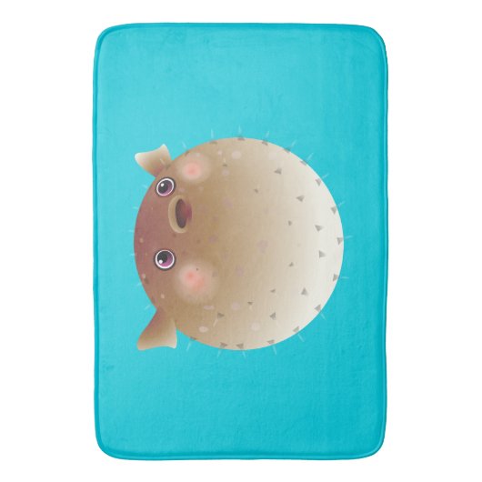 Pufferfische Badematte (Vorderseite Vertikal)