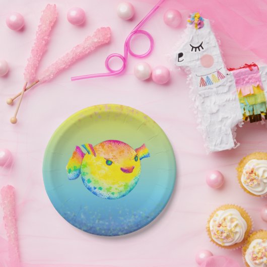 Pufferfische Pappteller (Party)