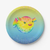 Pufferfische Pappteller (Vorderseite)