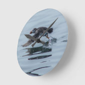 Pufferhalle Runde Wanduhr (Winkel)