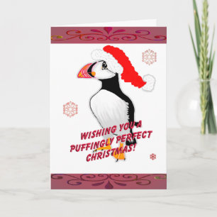 Puffernd perfekte Weihnachten! Feiertagskarte