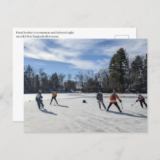 Puffers Pond Hockey Postkarte